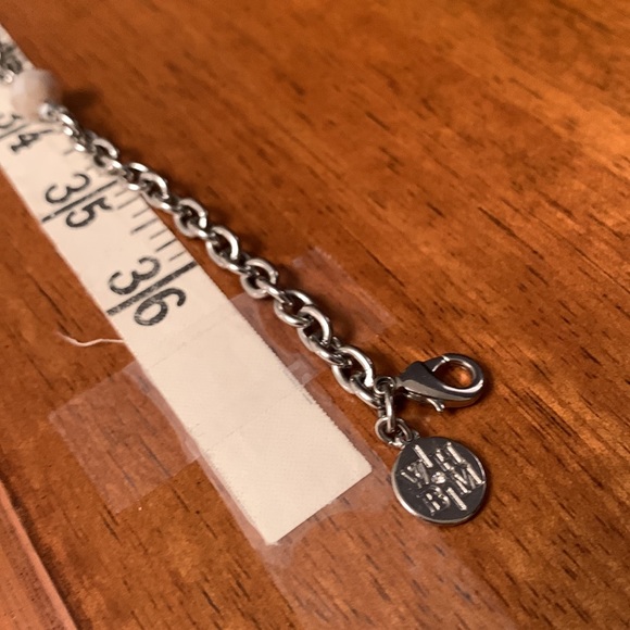 WHBM Long Chain Linked Necklace with Multi Color  Cut Beads - Picture 8 of 14